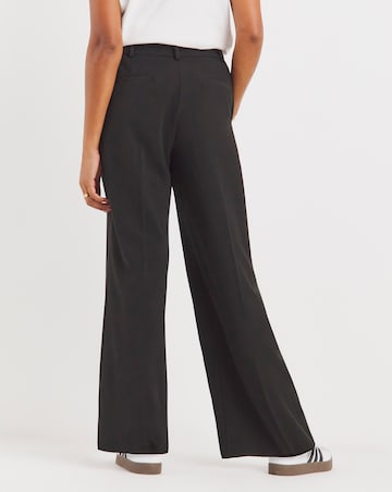 Black Tailored Wide Leg Trousers