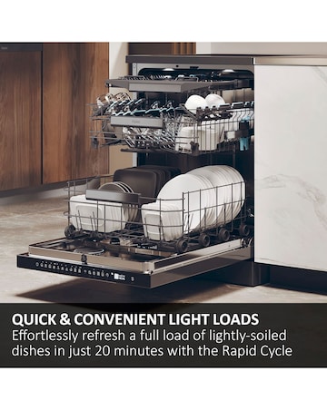 Haier I-Pro Shine 5 XF1C3TB1FW-80 11 Place, Slimeline Wifi Dishwasher - White
