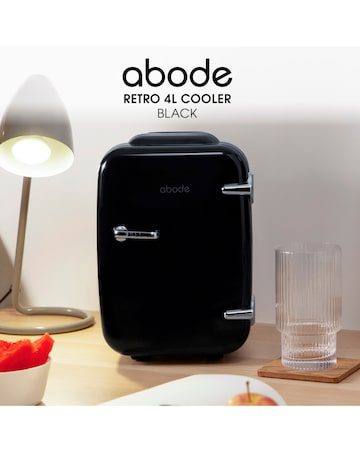 Abode Retro A4CLR201B Mini Cooler and Warmer - Black