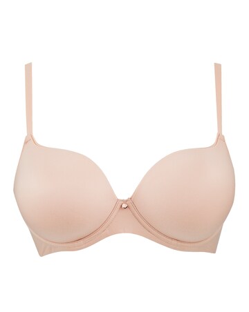 Figleaves Smoothing Sweetheart Full Cup Underwired T-Shirt Bra B-H - Latte