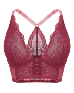 Gossard Superboost Lace Longline Bra Raspberry
