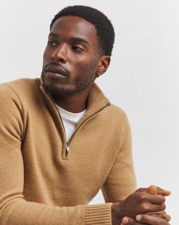 Mustard Lambswool 1/4 Zip
