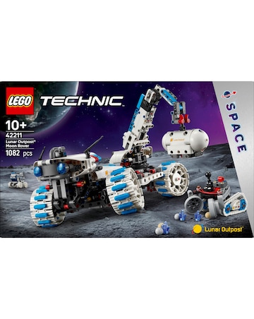 LEGO Technic Lunar Outpost Moon Rover Space Vehicle, STEM Toy 42211