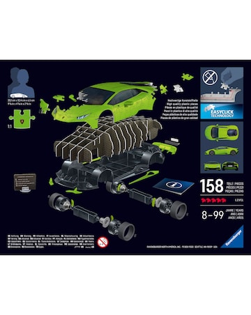 Ravensburger Lamborghini Huracan 108 Piece 3D Jigsaw Puzzle