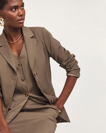 Neutral Single Breasted Blazer