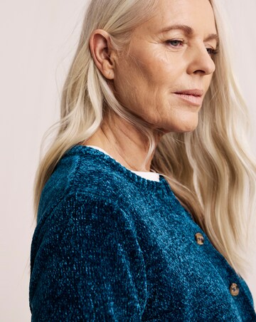 Julipa Chenille Button Down Cardigan
