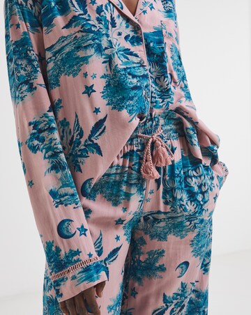 Figleaves Printed Viscose Pyjama Set