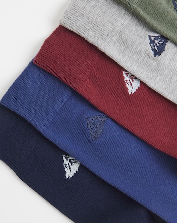 5 Pack Embroidered Socks