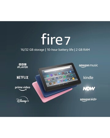 Amazon Fire 7 7" 16GB Wi-Fi Tablet - Rose Pink