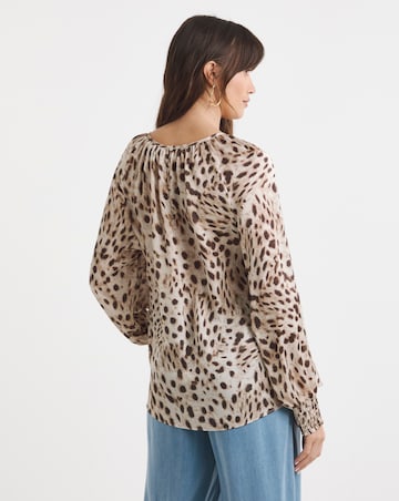 Satin Raglan Sleeve Blouse Blouse