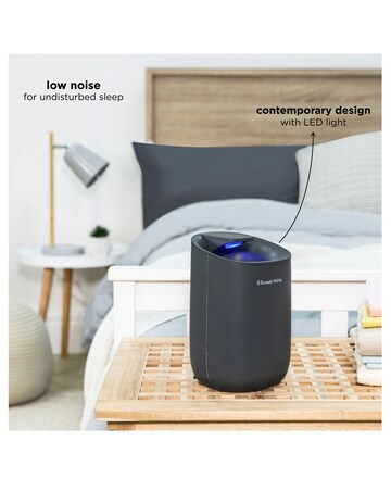 Russell Hobbs 600ml Grey Dehumidifier with Auto Defrost