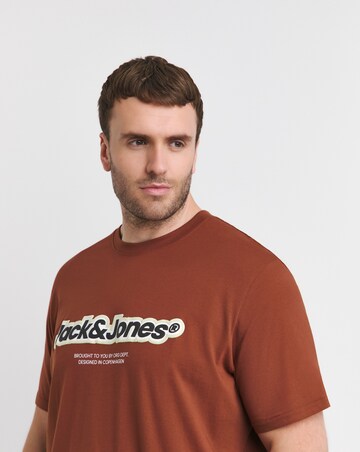 Jack & Jones Vesterbro Logo T-Shirt - Brown