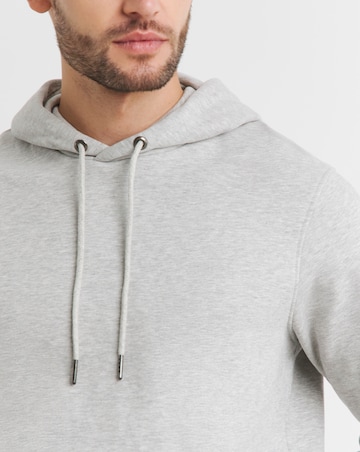 Overhead Hoodie Long Length- Grey Marl