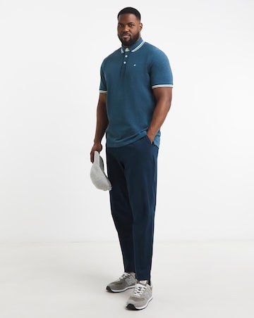 Jack & Jones Premium Paulos Tipped Polo - Blue
