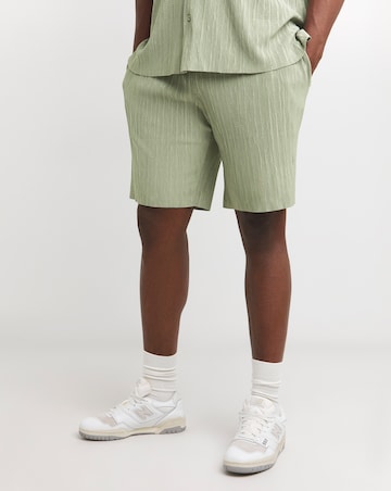 Jack & Jones Abery Plisse Shorts - Sage