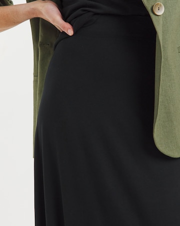 Black Jersey Maxi Skirt