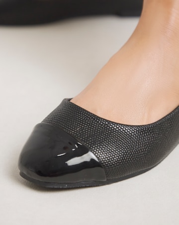 Tiana Toe Cap Ballerina - Extra Wide Fit (EEE)
