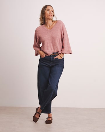 Anthology V Neck Half Sleeve Jumper