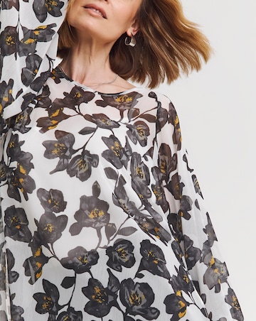 Joanna Hope Tie Sleeve Blouse