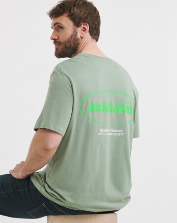 Jack & Jones Bradley Back Graphic T-Shirt - Green
