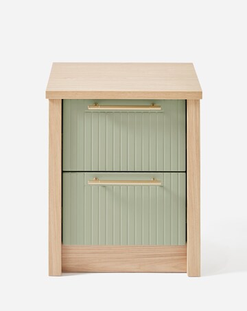 Peyton Ready Assembled 2 Drawer Bedside Chest
