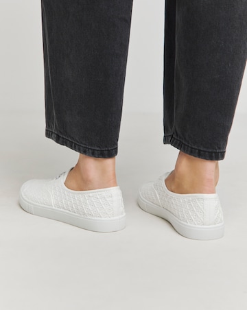 Birney Lace Up Plimsole Trainers - Standard Fit (D)