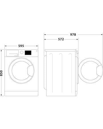 Hotpoint NSWM 7469 GG UK 7kg, 1400rpm, Washing Machine - Graphite