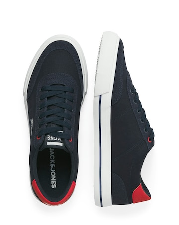 Jack & Jones Rob Canvas Combo Trainer - Navy/Red