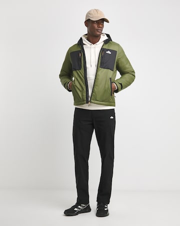 Snowdonia Khaki Wadded Colour Block Jacket