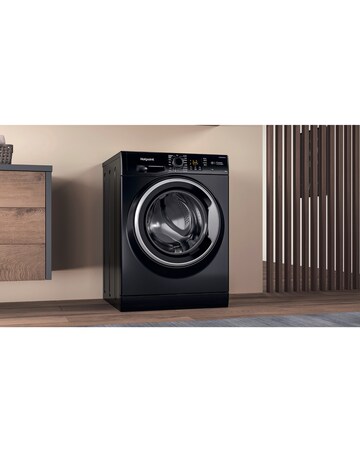 Hotpoint NSWM 1046 BS UK 10kg, 1400rpm, Washing Machine - Black