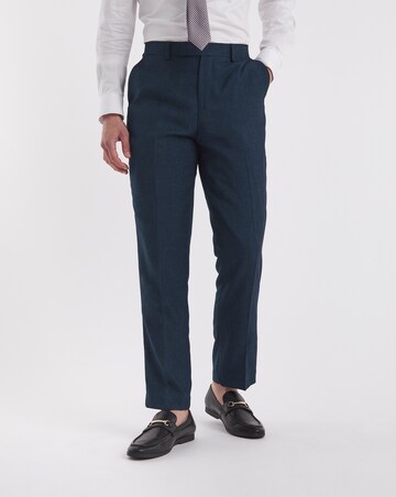 Navy Regular Fit Stretch Suit Trouser Short