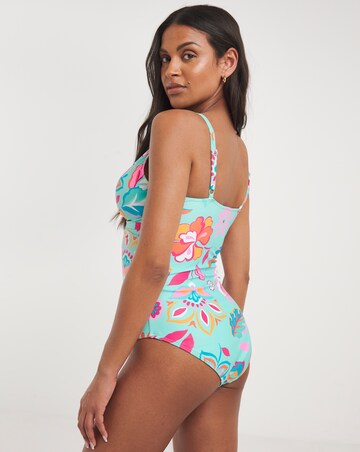 Non Wired Twist Front Swimsuit