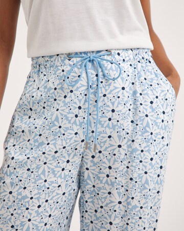 Spun Viscose Pull On Wide Leg Trouser