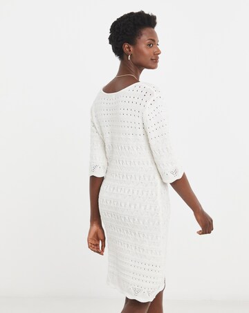 White Crochet Dress