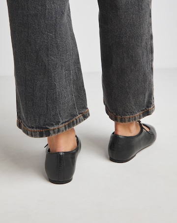 Virginia Mary Jane Flat Shoes - Wide Fit (E)