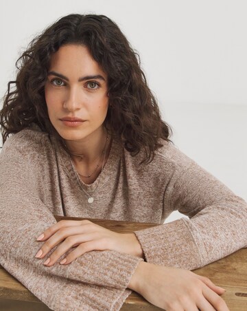 Long Sleeve Wide Cuff Crew Neck Cosy Jumper