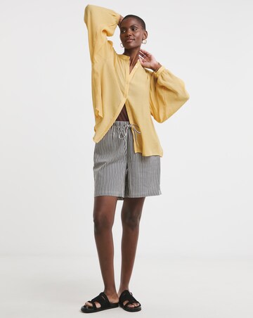Textured Batwing Top