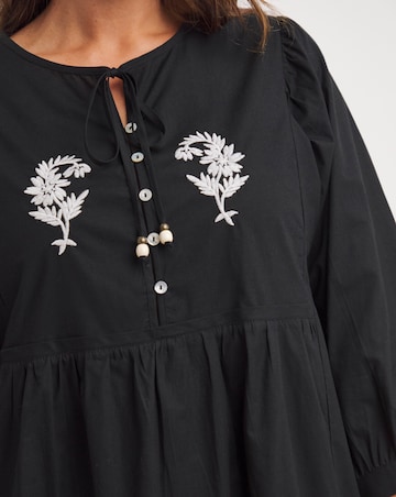 Joe Browns Black Erin Embrodiered Tunic