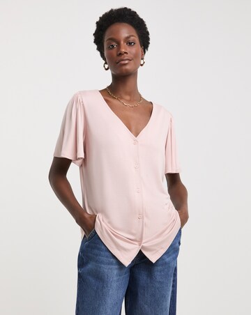 Blush Angel Sleeve Top