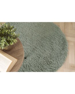 Chicago Light Neutrals Shaggy Circle Rug