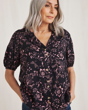 Julipa Button Down Printed Top