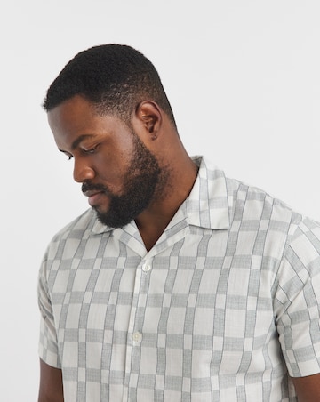 Jack & Jones Premium Blukevin Printed Resort Shirt - White