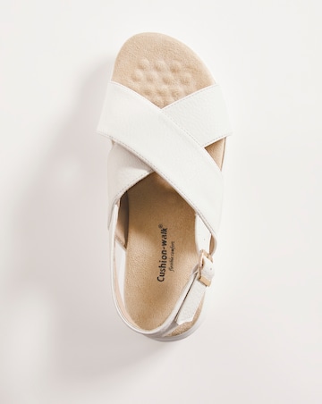 Cushion Walk Off White Crossover Sandal -Extra Wide Fit (EEE)