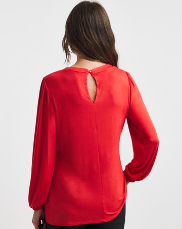 Keyhole Cut Out Raglan Sleeve Top