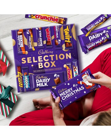 Cadbury Merry Christmas Chocolate Selection Box Hamper