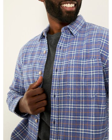 Fatface Acton Check Shirt - Purple
