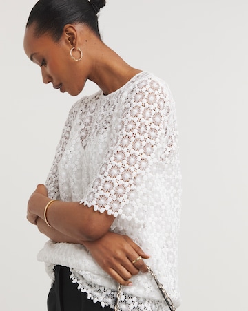 Short Sleeve Lace Top With Cami