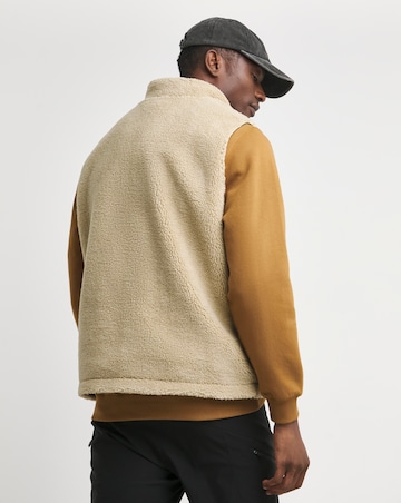 Snowdonia Khaki Reversable Borg Gilet