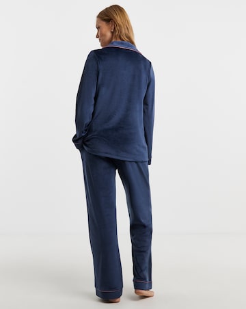 JD Williams Velour Button Through
