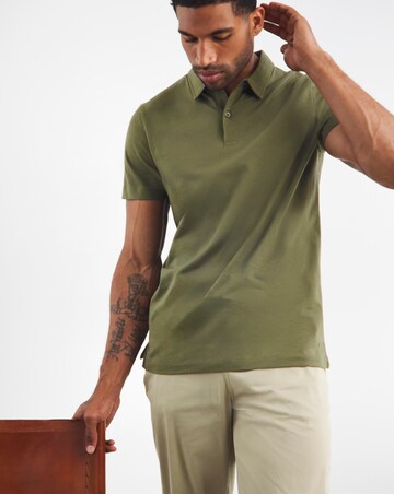 Jersey Polo Long Length- Khaki